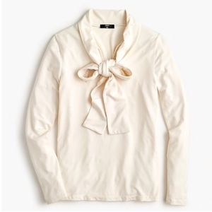J. Crew Tie Neck Top